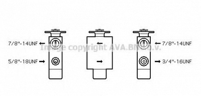 AVA QUALITY COOLING cn1223 -  Расширительный клапан, кондиционер
